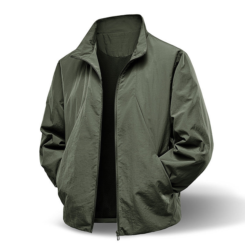 Windproof And Waterproof Zip-up Jacket That Pairs Perfectly With Any Outdoor Sport