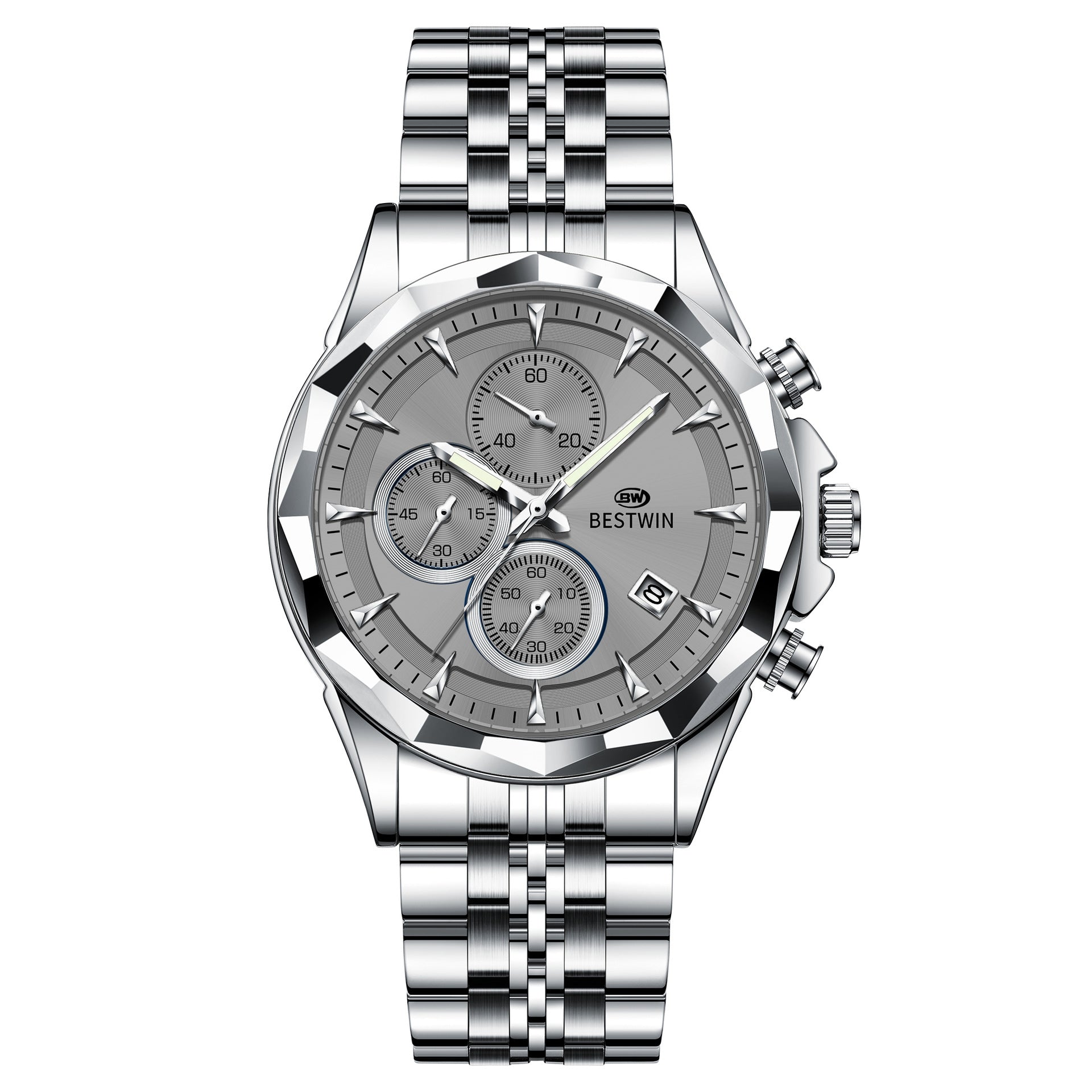 Mens Luminous Six-hand Personalized Watch Stylish And Eye-catching