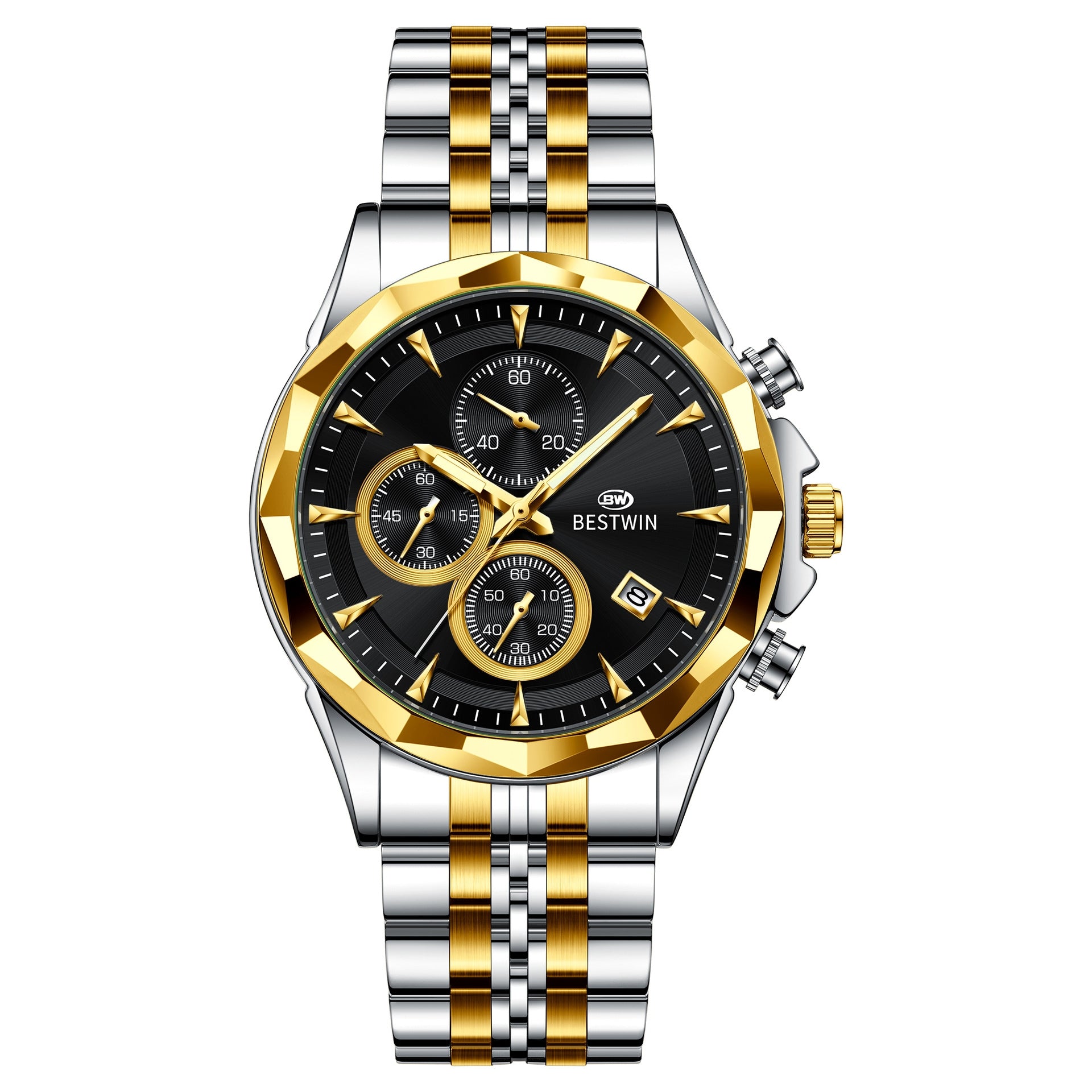Mens Luminous Six-hand Personalized Watch Stylish And Eye-catching
