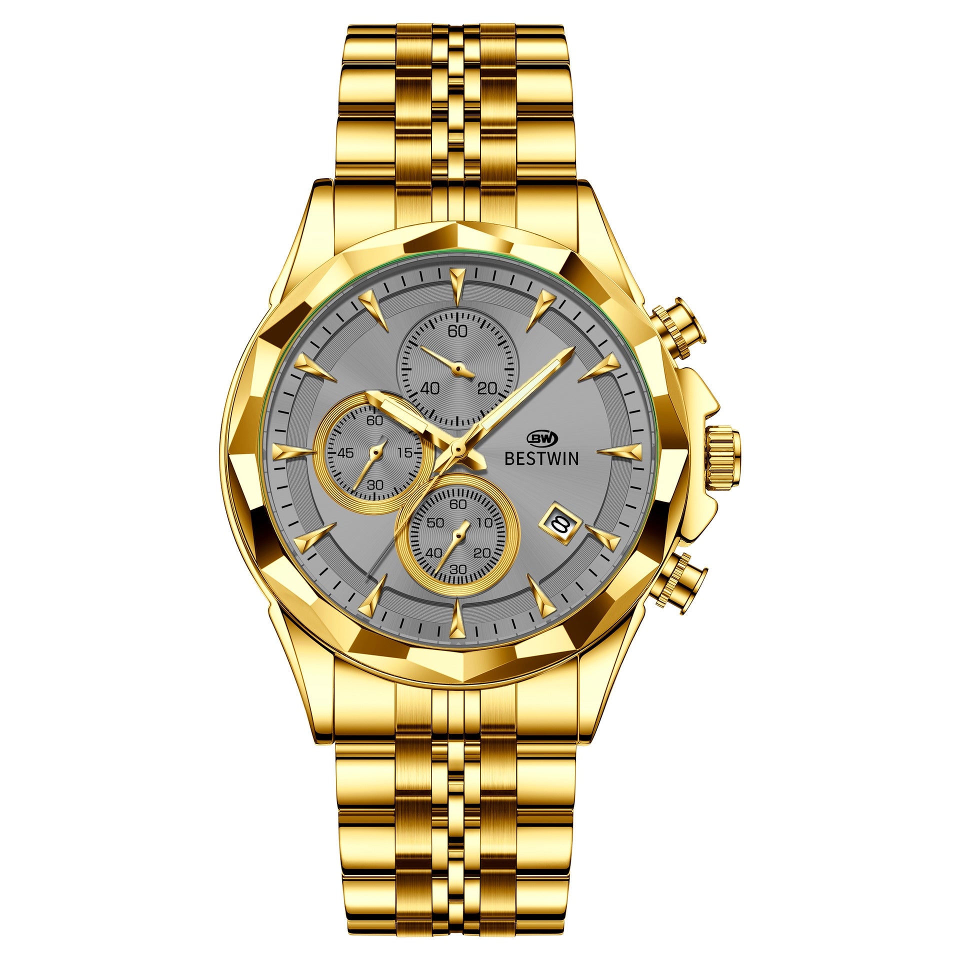 Mens Luminous Six-hand Personalized Watch Stylish And Eye-catching